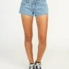 RVCA Hello Mellow Denim Cutoff In Blue Shorts -Roxy Cloth Store HS1565219897