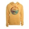 Wave Badge Hoodie In Gold Sweatshirt -Roxy Cloth Store HS1578697625