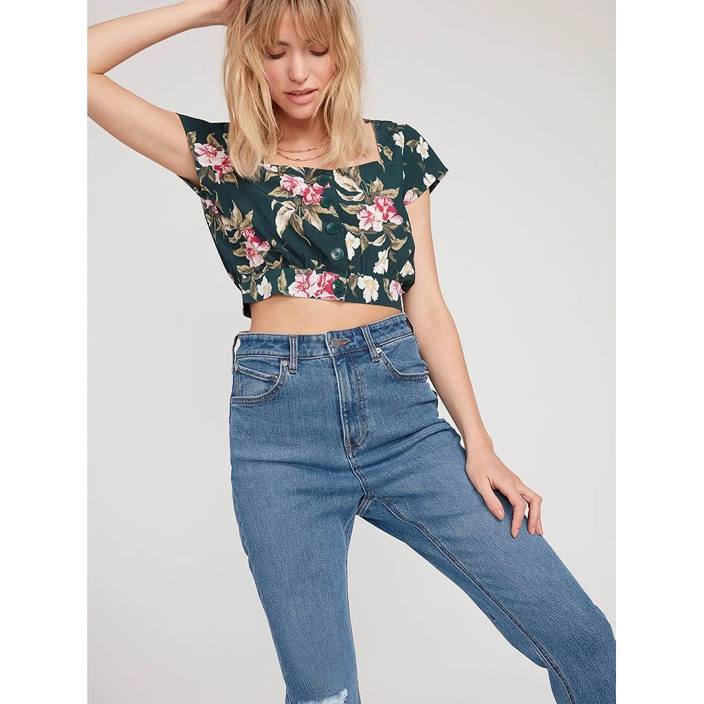 Volcom Haute Tropic Top In Green Shirt 3 Volcom Haute Tropic Top In Green Shirt