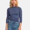 RVCA Jaye Knit Top In Indigo (Ind) Shirt 1 RVCA Jaye Knit Top In Indigo (Ind) Shirt -Roxy Cloth Store HS1585938398
