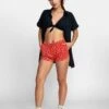 RVCA New Yume Floral In Paprika Shorts -Roxy Cloth Store HS1599173544