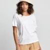 RVCA WoWyatt Tee Shirt In White -Roxy Cloth Store HS1603391852