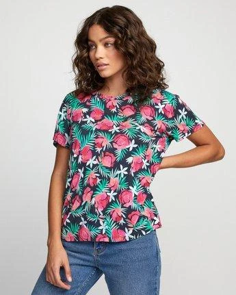 RVCA Wos Recess 3 Tee Shirt In Black