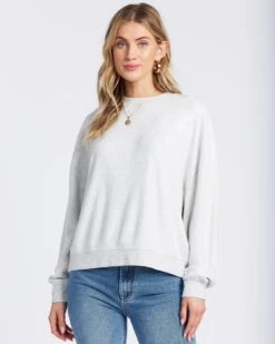 Billabong Stayin In Fleece In Ice Heather (Ich) Sweatshirt