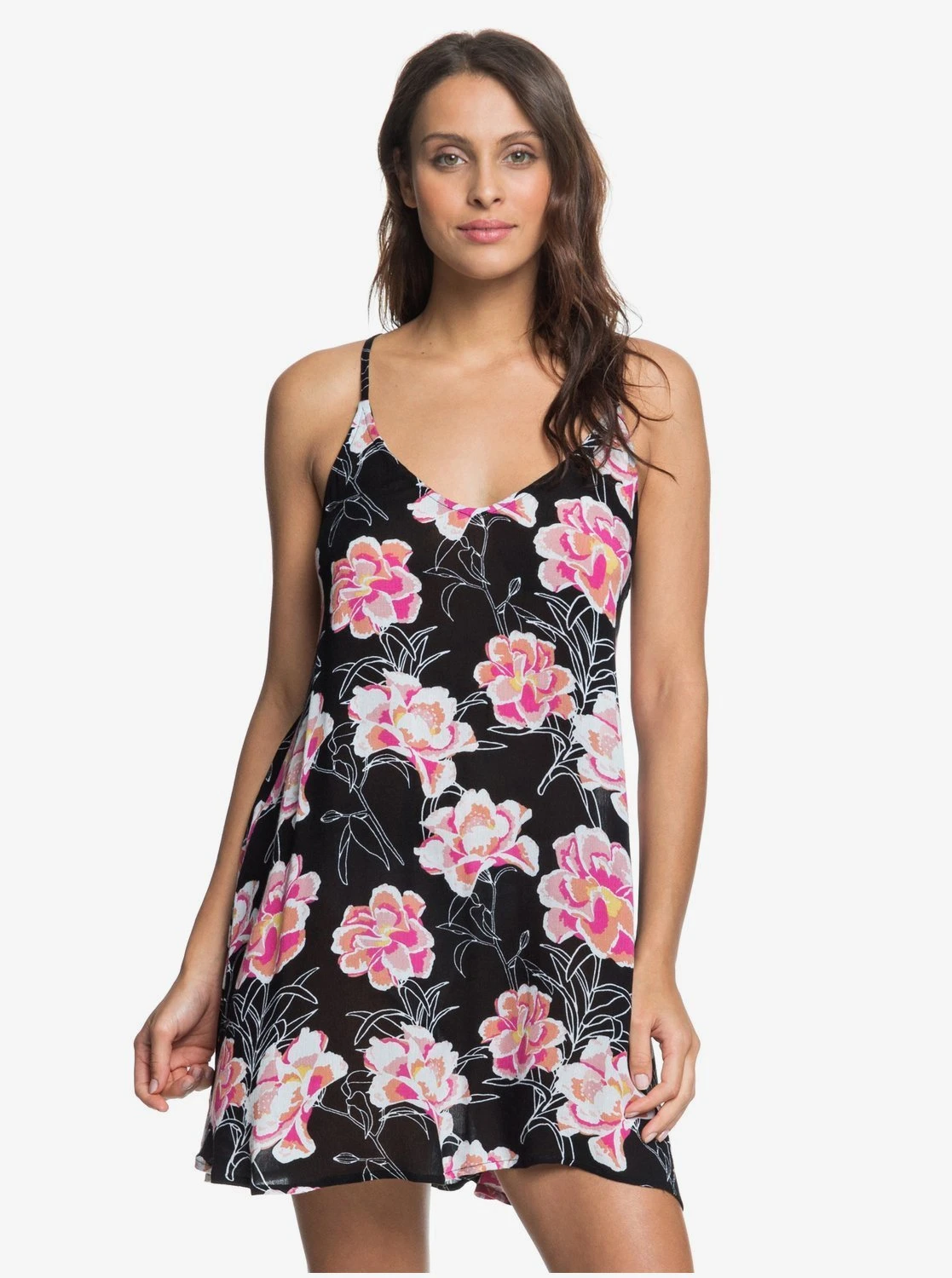 Roxy Be In Love Strappy In Anthracite Zilla S (Kvj9) Dress 3 Roxy Be In Love Strappy In Anthracite Zilla S (Kvj9) Dress