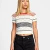 RVCA Jasper Knit Top In Clo Shirt -Roxy Cloth Store HS1612553786