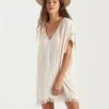 Billabong Walk Away Tunic Top In Salt Crystal (Scs) Dress -Roxy Cloth Store HS1617398647