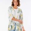 Rip Curl Coastal Palms Kimono In White Shirt 2 Rip Curl Coastal Palms Kimono In White Shirt -Roxy Cloth Store HS1619047627