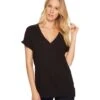HURLEY Perfect V Short Sleeve Tee (black) -Roxy Cloth Store Z4260805