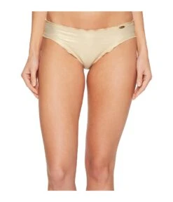 Cosita Buena Wavey Full Bikini Bottom (gold Rush)